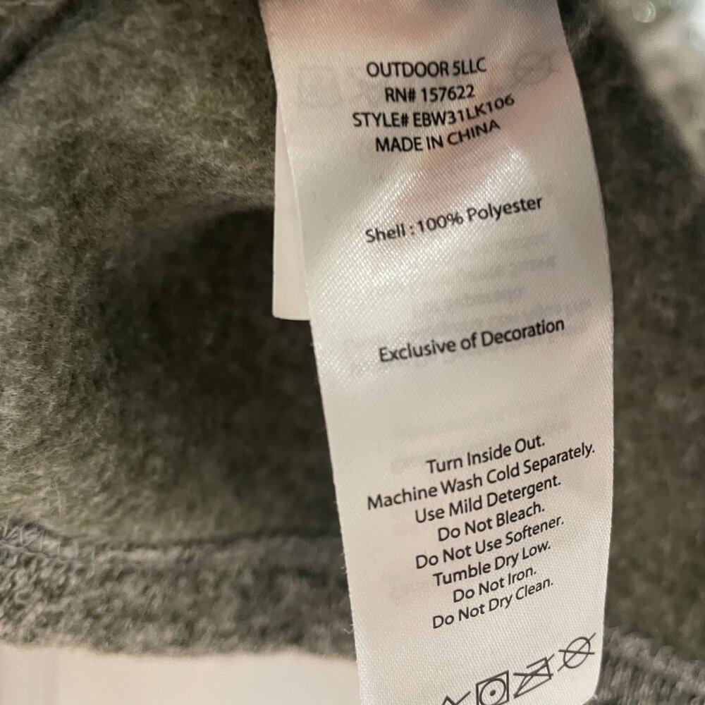 Eddie Bauer Sweater Three Snap-On Button Mock Neck Size Large - Picture 6 of 11